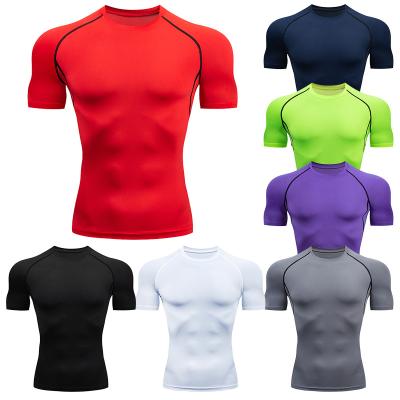 China Reversible Fitness Clothes Frontier Men's Running Device Basketball Training Sleeve Sports Quick-Drying Tops Quick-Drying Men for sale