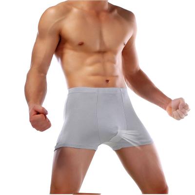 China Men's Youth Breathable Boxers Large Size Plus Size Ice Silk Boxers Antibacterial 2modal Men's Underwear for sale