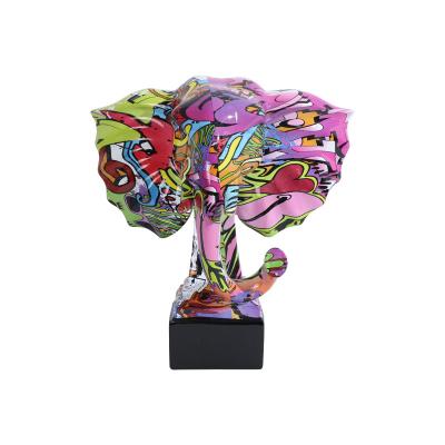 China Europe Hot Sale Resin Elephant Crafts And Arts French Home Office Decorations for sale