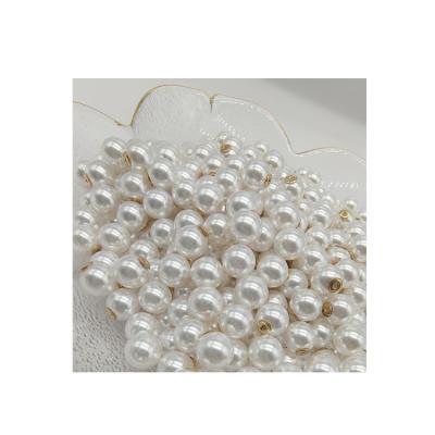 China DIY jewelry making luminous imitation pearl cheap and high quality plastic circles pearl necklace bag natural pearl necklace pearl ear plug for sale