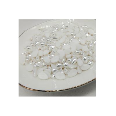 China DIY Jewelry Making High End Jewelry Accessories Hot Sale Porcelain Making Quality Without Hole Water Drop Decoration Tiny Imitation Pearl Teardrop for sale