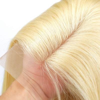 China Human Hair 613 Full Lace Front Bob Wig Light Color Preplucked Glueless Hair Extension Full Lace Wigs Raw Blonde Good Quality Human Hair In China for sale