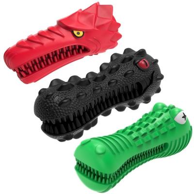 China Viable Indestructible Rubber Squeaky Toothbrush Pet Dental Care Dog Aggressive Chew Toys Dog Tough Toy for sale