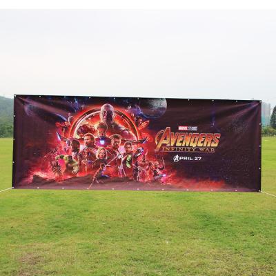 China Outdoor Advertising Billboard Custom Printed Outdoor Advertising Barrier Wrap PVC Vinyl Banner Scrim Vinyl Banner for sale