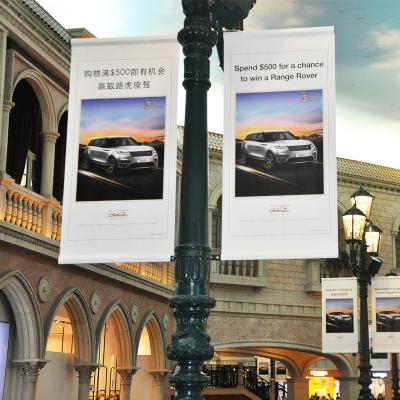 China Custom Waterproof Indoor Outdoor Flexible Epoxy Street Flag Banner Flag Display Street Pole Advertising for sale