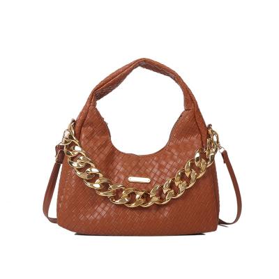 China New 2022 Cheap PU Women's Casual Handbags 4 Colors Shoulder Armpit Tote Bags Women Handbags for sale