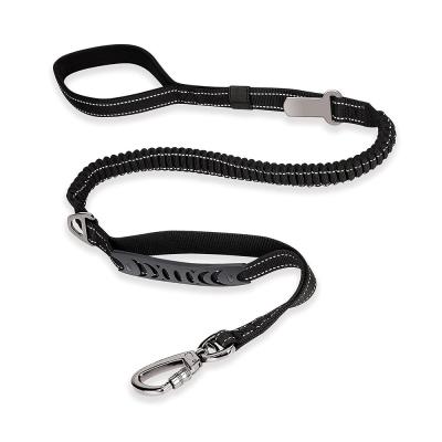 China Thoughtful 4 in 1 Multi Functional Thoughtful Dog Leash Bungee Dog Walking Training Shock Absorbing Leash With Car Seat Belt for sale