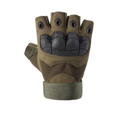 China Half Finger Army Gloves Military Tactical Half Finger Anti Slip Shock Absorbing Protection Glove For Gym Training Sports for sale