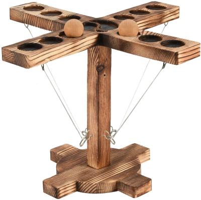 China Ring Toss Games 2021 Drinking Games for 4 Person Handmade Wooden Interactive Game for Bars Party Drinking Games and Toys for sale