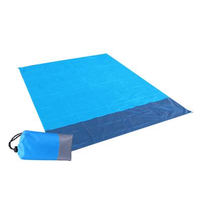 China 21T Nylon Waterproof Blanket Portable Beach Travel Picnic Blanket Pocket In Pocket for sale