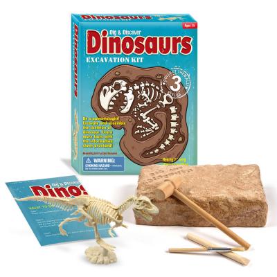 China Educational Toys Dinosaur Skeleton Digging Archaeological Excavation Kit Mining Toys For Kids for sale