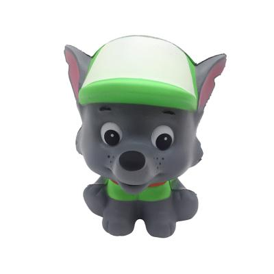 China Eco-friendly Wolf PU Animal Squishy Toy For Sale Kawaii Squishies Jumbo Squeeze Toys for sale