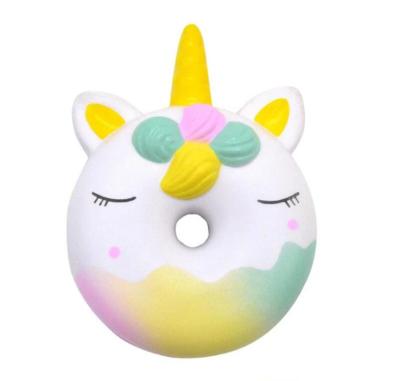 China Cheap Toy Hot Selling Squishy Soft Slow Rising Toys For Kids Unicorn Donut Stress Squishies for sale