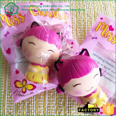 China Squishy Japan Lady Kawaii Squishies Soft Pink Eco-Friendly Slow Rising for sale