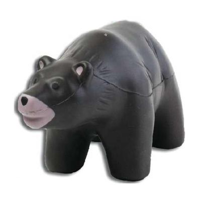 China Eco-friendly PU Foam Grizzly Bear Shape Squishy Toys Free Pressure Strain Ball Cute for sale