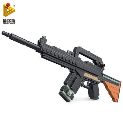 China DIY Brick PANLOS 630004 8in1 Building Rifle 346pcs Building Block Toys For Children Army Educational Toys For Boys for sale