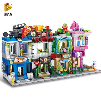 China DIY Brick PANLOS 657035 City Stree View Ice Bricks Set Diy Building Model Block 254pcs for sale