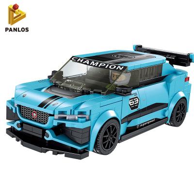 China Panlos Eco-friendly Material 666002 Plastic Light Blue Educational Bricks 306pcs ABS Toys Racing Car Building Block Bricks Toys for sale