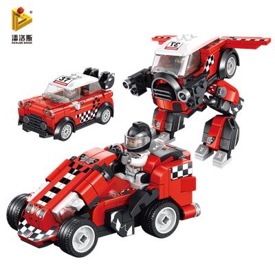 China Hot Selling DIY Building Brick Panlos 661003 Building Blocks Car Blocks Kids Gift Set Race Car Bricks for sale