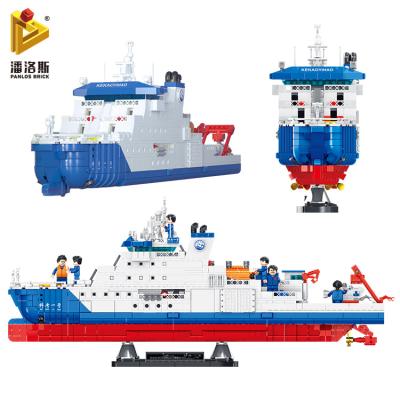 China DIY Brick PANLOS 688010 Building Aircraft Carrier Building Block Children's Educational Toys Aircraft Carrier Ship for sale