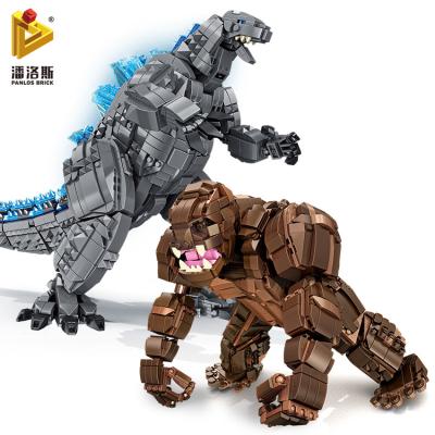 China Hot Selling Building Brick PANLOS 687001/002 Godzilla 2056pcs Children DIY Amazon Learner Toy Educational Gift for sale