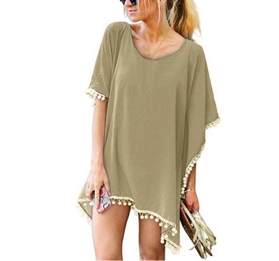 China Breathable European Hot Women's Beach Poncho New Style Summer Sale Style Blouse for sale