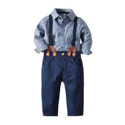 China New Casual Baby Boy Clothes Sets Shirts + Pants 2pcs Newborn Baby Boy Clothes Sets Infant Boys Dress Suit for sale