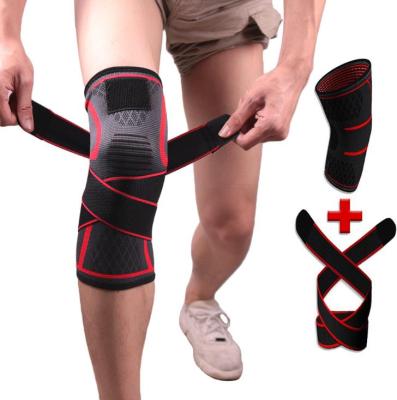 China New Powerful Non-slip NYLON Knee Pads Strength Support Bound Knee Pads Universal Joint Support Brace Bound Knee Pads for sale