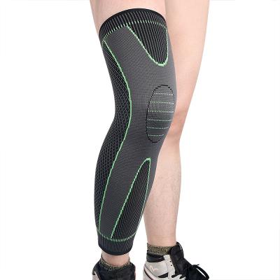 China Universal Wholesale High Elastic Breathable Nylon Sports Lengthen Knee Pad For Soccer Basketball Rising Knee Pads for sale