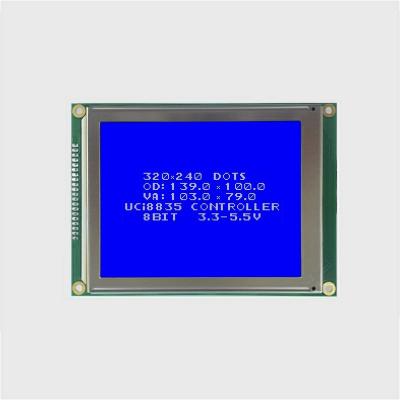 China COB 320*240 Graphic Rohs 3.3v 320x240 Programmable Dots Lcd Display Alphanumeric Monochrome Fstn 4.7 inch for sale