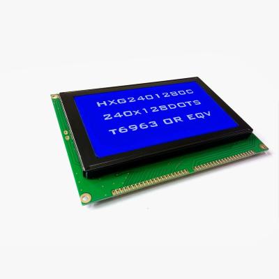 China Factory price 240x128 monocolor lcd module STN blue yelloew 5V 3.3V 8bits parallel interface 240128 green lcd module 114.0x64.0mm for sale