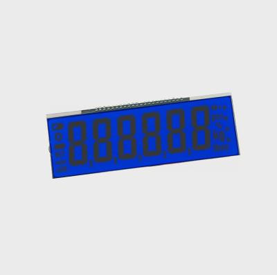 China Lcd For Display tn Lcd HTN STN Lcd Custom Blue Color LED Backlight 6 Digit 7 Segment Lcd Display shenzhen scales for scale for sale