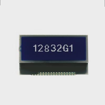 China Industrial application lcd 1.5 inch st7565r lcd module display 17 pin lcd screen with blue wide power supply temperature 128x32 dots stn mode 3.3V for sale