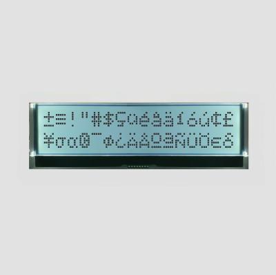 China 2x16 Tooth LCD Character Type European English Fonts I2C Interface FSTN LED Back Light Metal Positive White Male Connector 98.3x22.8mm for sale