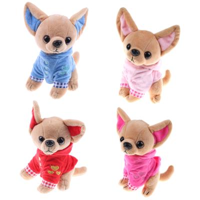 China Newest Fasion 21cm Kawaii Animals Dog Soft Stuffed Animal Pillow Toys Anime Dolls For Kids for sale