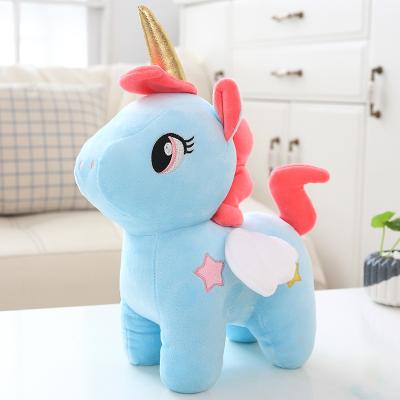 China Fasion 20Cm Cartoon Unicorn Custom Plush Toy Cushion Pillow Toys For Children Gift for sale