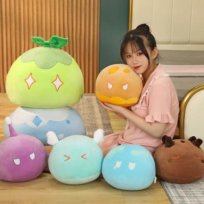 China Fasion 40Cm New Style Game Pillow Genshin Impact Stuffed Custom Dolls Mud Anime Rest Soft Plush Toys for sale