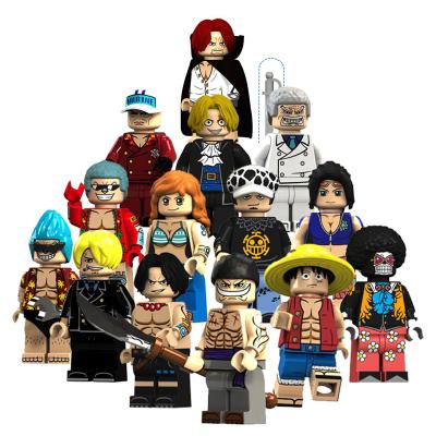 China The Electronic Chopper Toy Nami Franky Assemble Bricks Mini Hoof Figure Toy Anime One Piece Luffy Zoro Building Block The Creative Gift For Child for sale