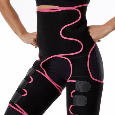 China Antibacterial High-waist sweat-plastic hip-lifting belt sports one-piece abdomen hip-lifting pants for sale