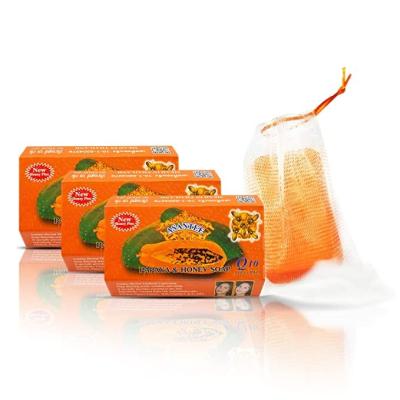 China OEM Asantee Tamarind Papaya Herbal Honey Soap Anti Acne Face Black Skin Base Cleansing Soap for sale