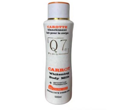 China Factory Wholesale Caro Q7 Nature Carrot Face Skin Revitalizer Beauty Cream Body Lotion White Herbal White Black Women Skin Lotion for sale