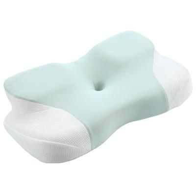 China Anti-Static Orthopedic Neck Protection Pillow Bed Orthopedic Memory Foam New Slow Bound Butterfly Shaped Cervical Health Neck Pillow for sale