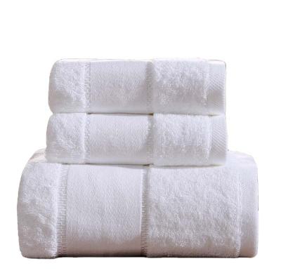 China Hotel Child Safe Collection White Cotton Towels for sale