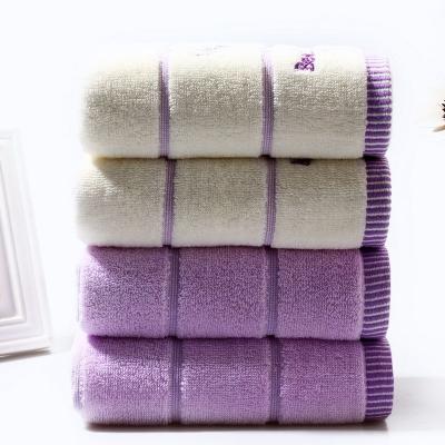 China Wholesale Child Safe Color Cotton Face Towels Cotton Face Towel for sale