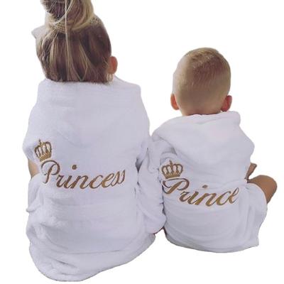 China Robes Bathrobes Kids Wholesale Customized Bathrobes Mom and Kind Cotton Kids Bathrobe for sale