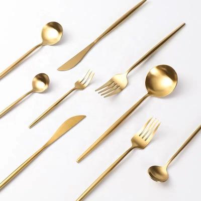 China Cheap viable western style Portugal stainless steel cutlery set restaurant used flatware fork spoon and knife set for sale