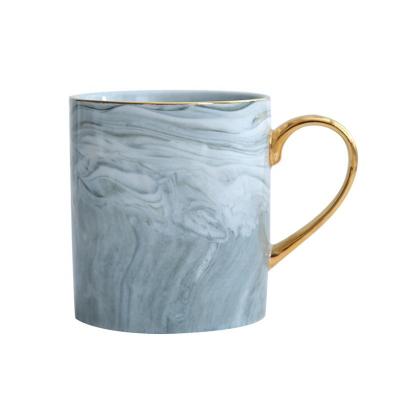 China Factory viable custom unique style coffee cup mug porcelain marble ceramic marble mugs for coffee for sale