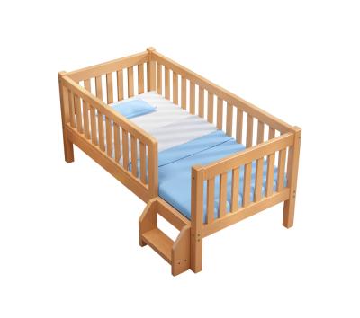 China FOLD DOWN FOR SLEEPING STORIES Four Side Listing High Quality Ladder Wooden Lead-Free Paint Tail New Wooden Crib For Living Room for sale