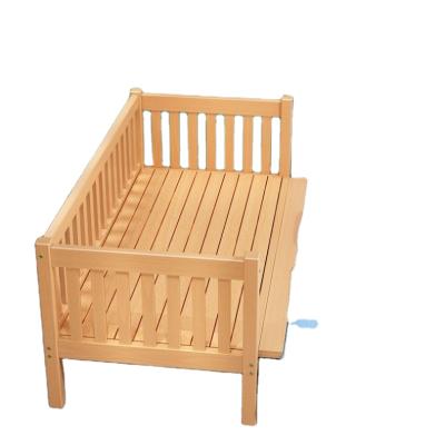 China FOLD DOWN FOR SLEEPING STORIES Hot Selling Guardrai Paint Crib Three Lead Free Crib High Quality Pine Wood Slats For Living Room for sale