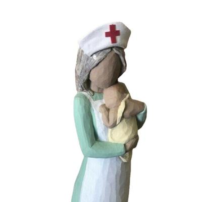 China Home Nurse Resin Statue Resin Human Sculpture Decor Statue Wholesale From China for sale